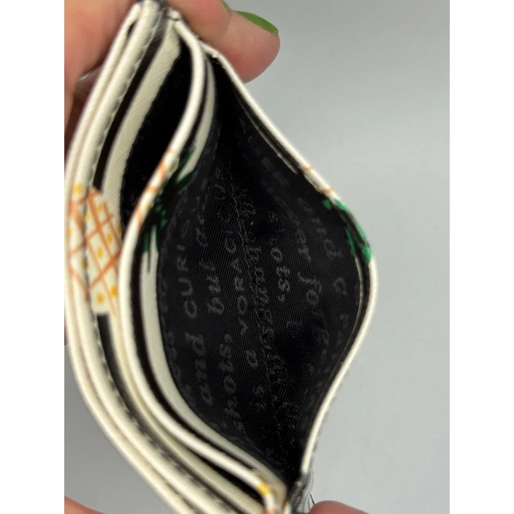 Kate Spade New York Card Holder Stripe‎ Pineapple Credit Card Case